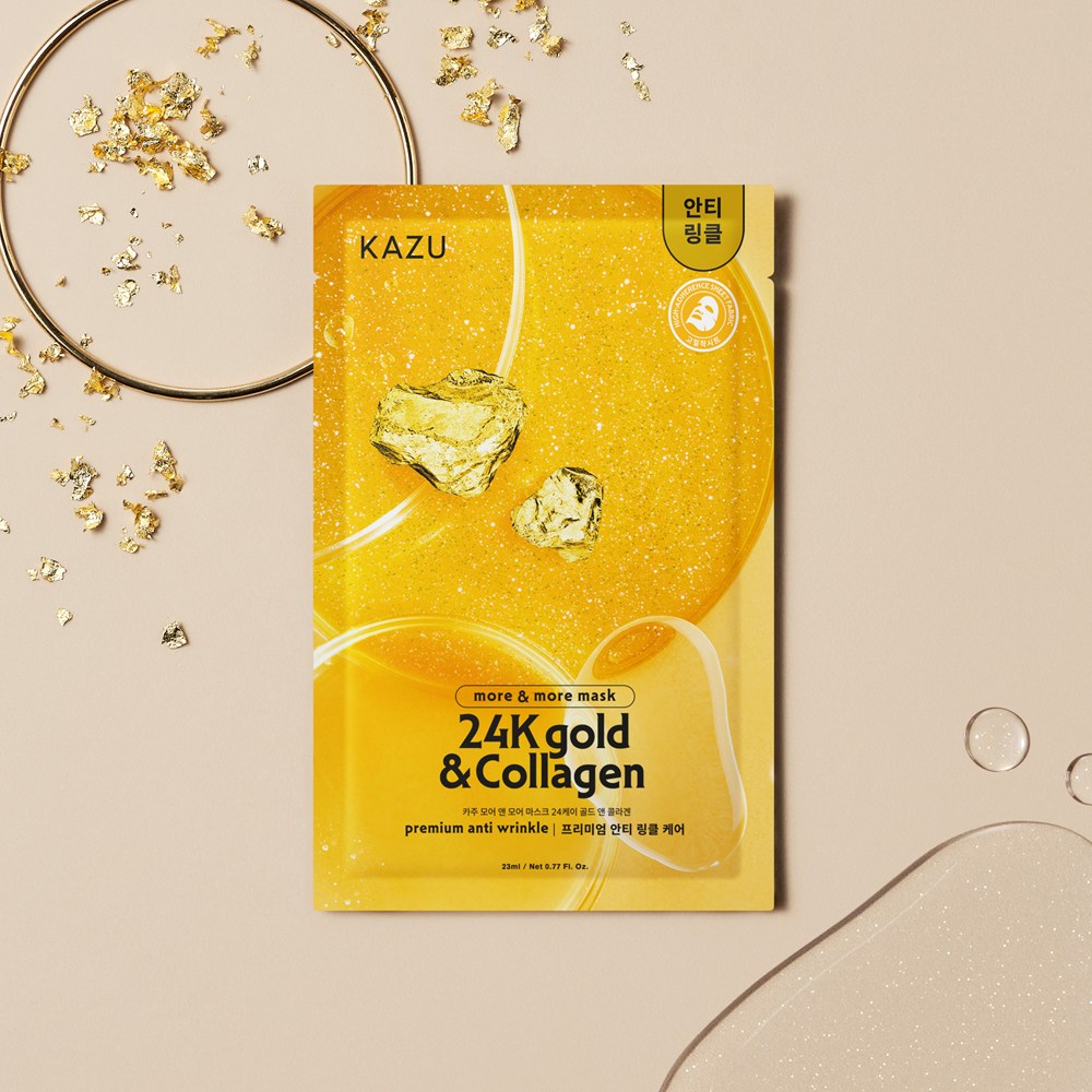 【KAZU】 More & More 黃金膠原蛋白面膜 23ml*10ea