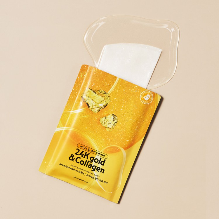 【KAZU】 More & More 黃金膠原蛋白面膜 23ml*10ea