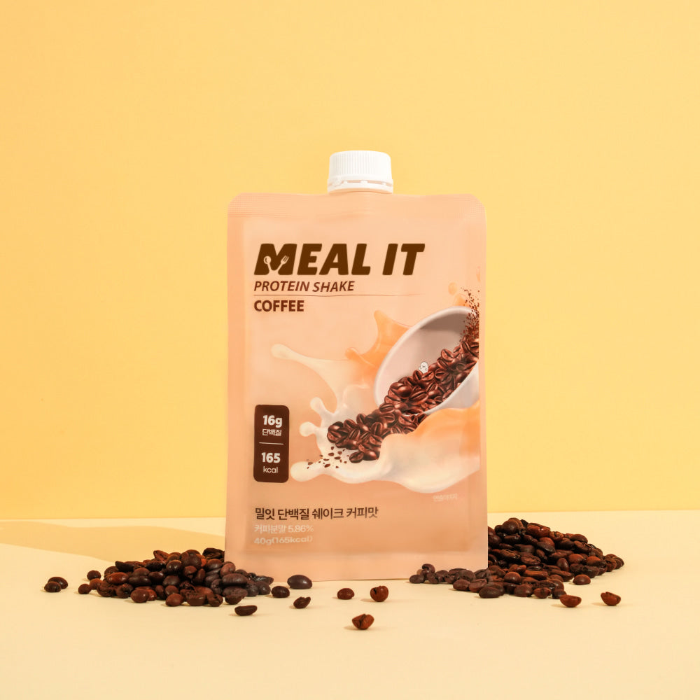 Olive Young熱銷【 MEAL IT 】蛋白奶昔粉 40g (開心果杏仁片/哈密瓜/巧克力拿鐵/香蕉牛奶/咖啡牛奶)