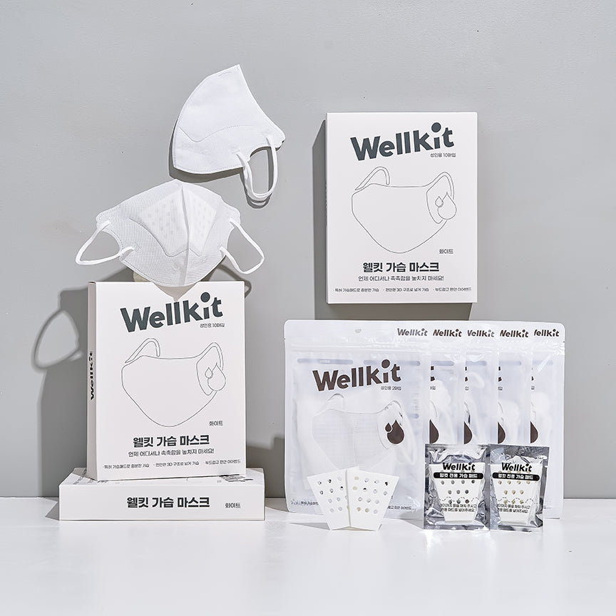 【Wellkit】立體加濕口罩 1包(2入)