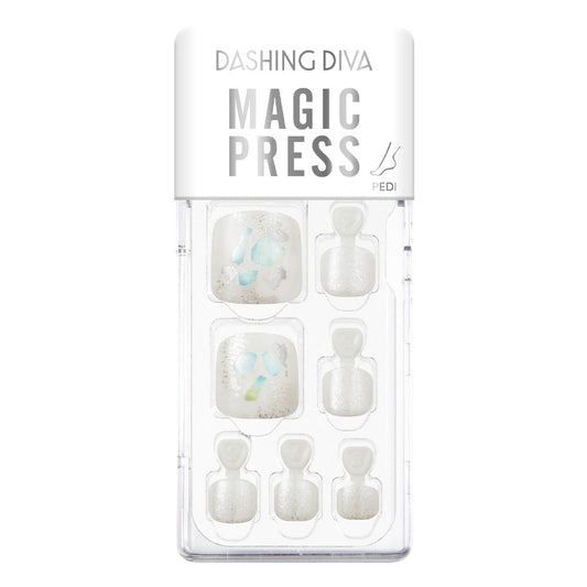 【DASHING DIVA 】130 穿戴式美甲貼片(足) MAGICPRESS Pure Glass