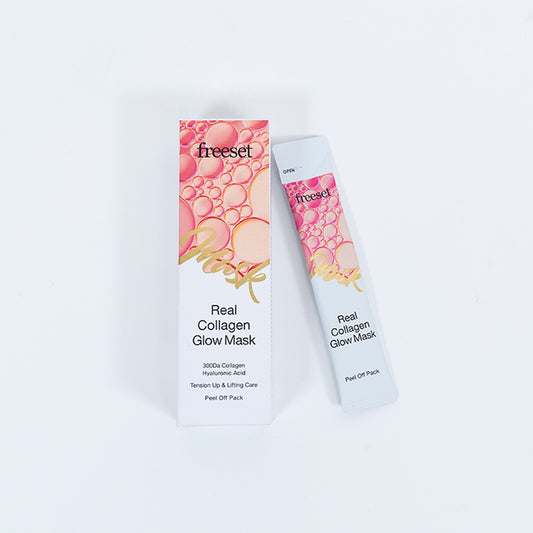 【Freeset】撕拉面膜 (5入) 8ml （真膠原蛋白亮膚/提亮膠原蛋白亮膚/維他命膠原蛋白亮澤）