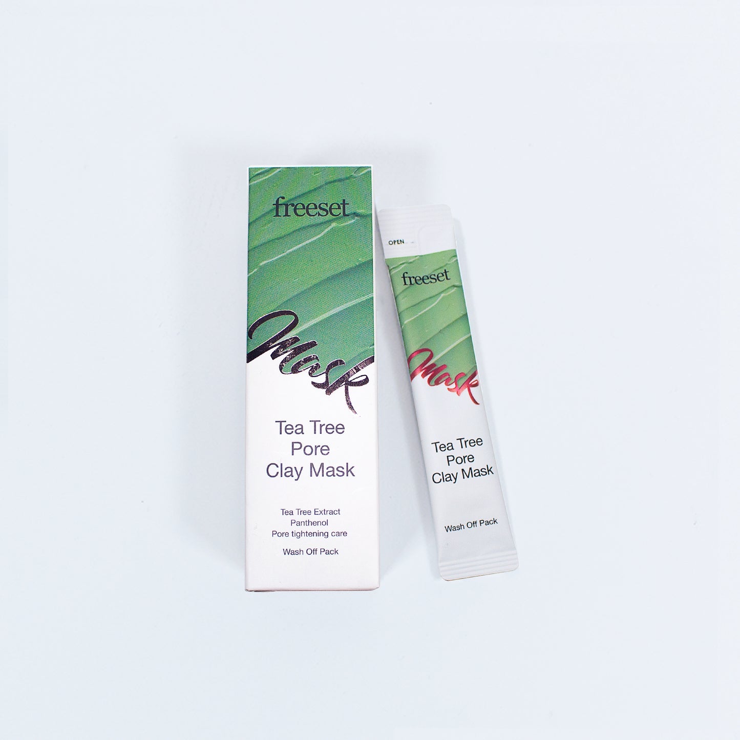 【Freeset】泥面膜 (5入) 8ml （美白提亮/茶樹毛孔清潔）
